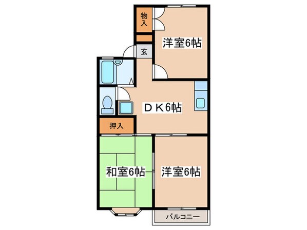 エドワ－ドタウンの物件間取画像